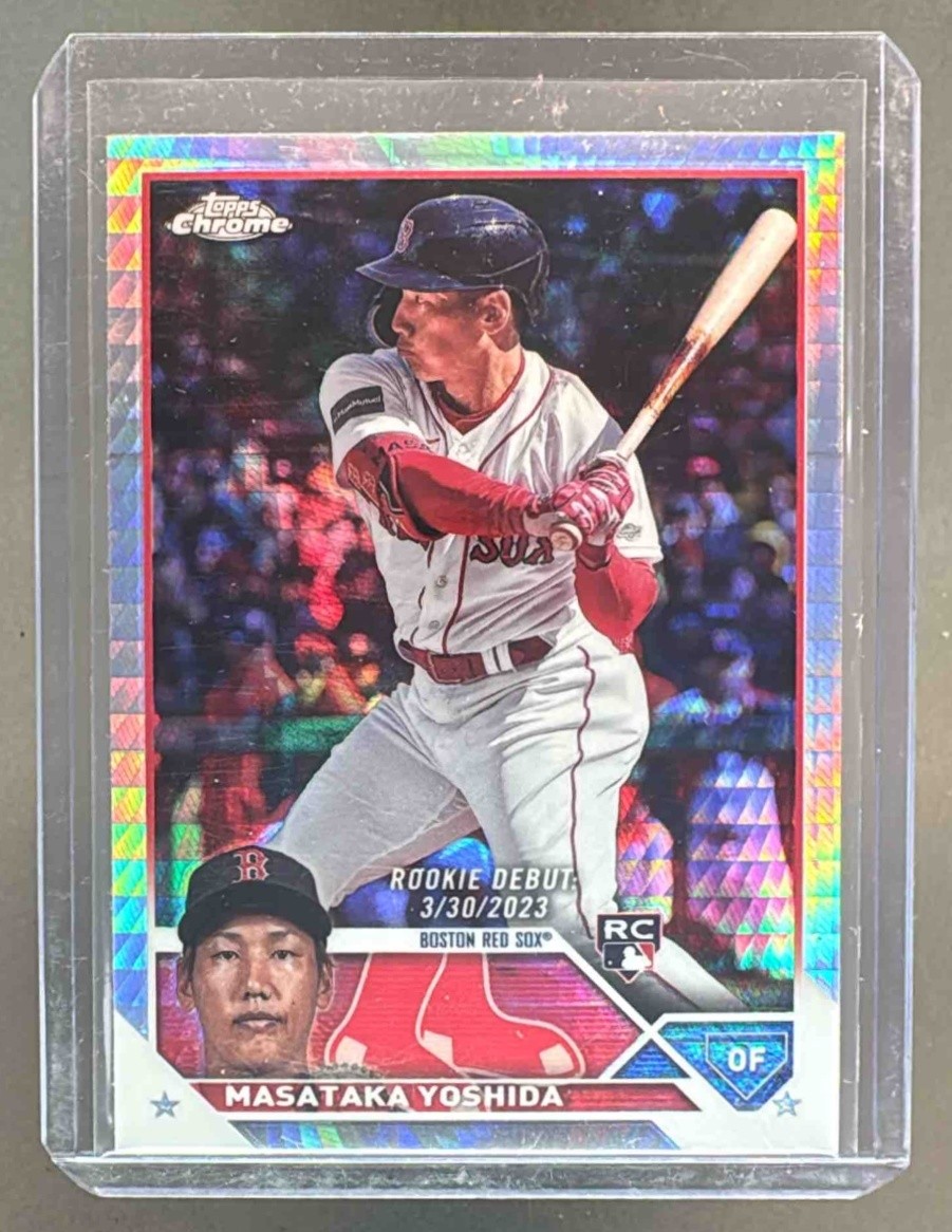 Masataka Yoshida 2023 Topps Chrome Update #USC174 Prism Refractor Rookie RC