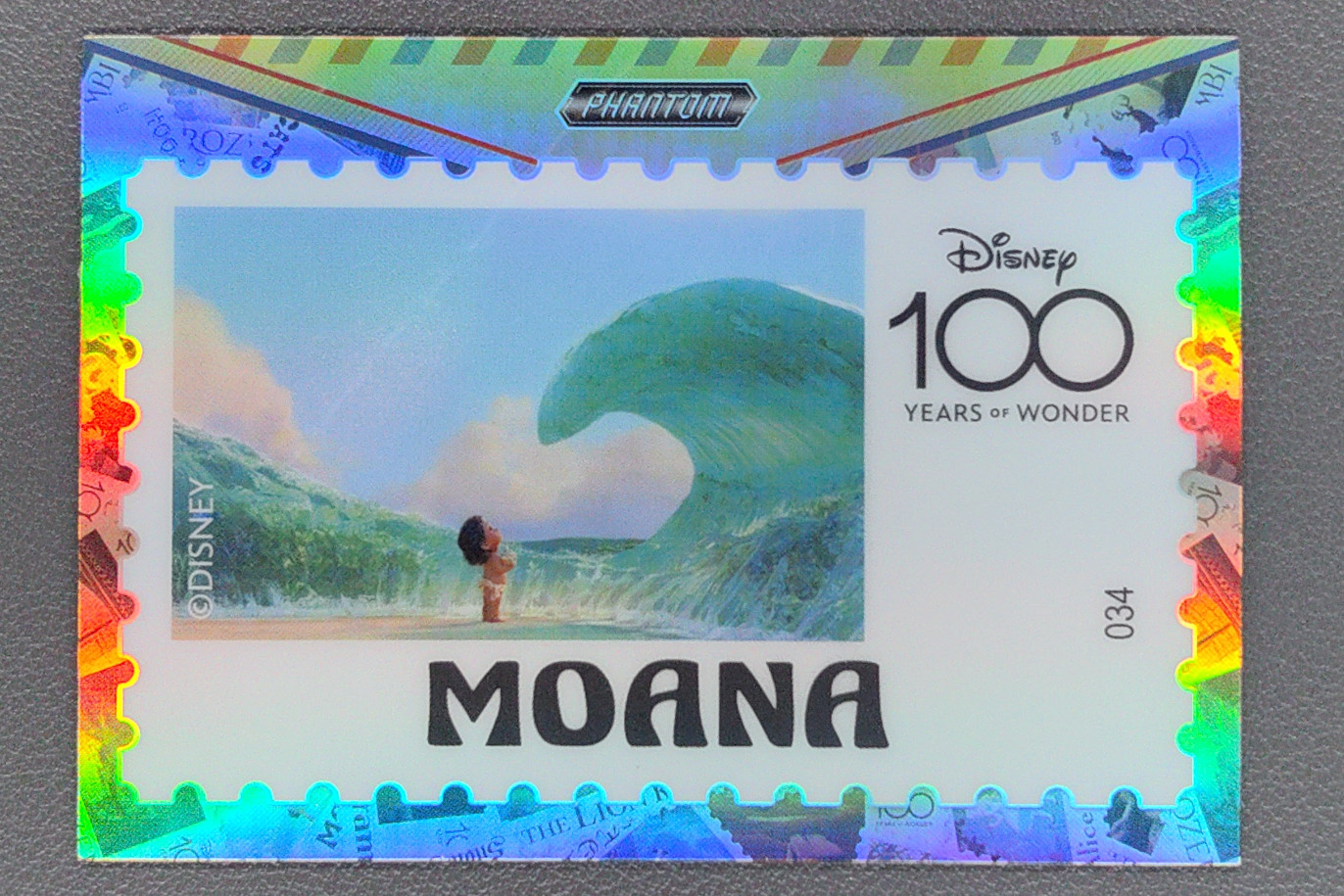 2023 Kakawow Phantom Disney 100 Years Of Wonder Stamp Moana Holo #PD-AW-34