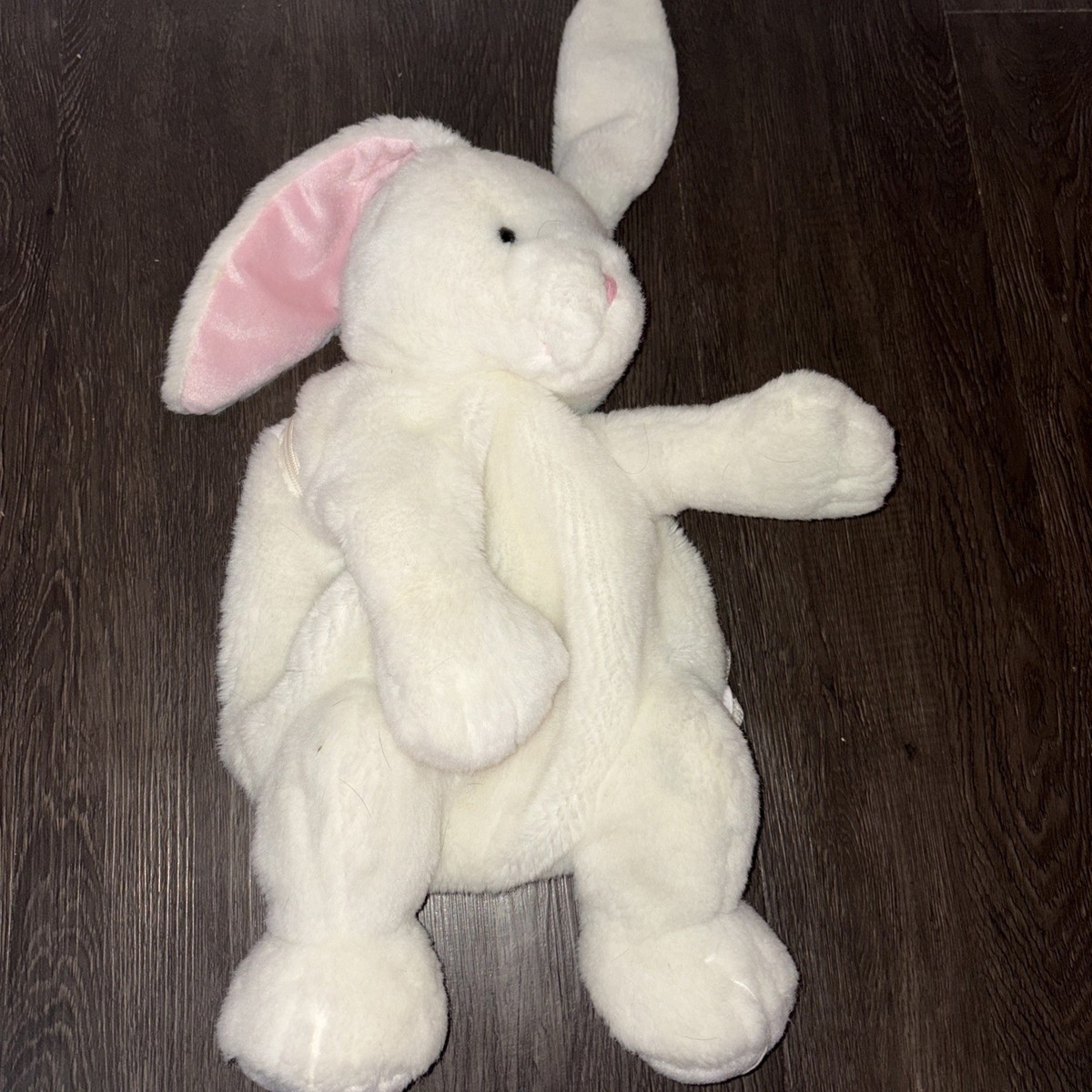 JStuff Bunny Rabbit White Plush Backpack 18 Inch Stuffed Animal