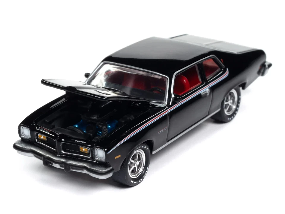 1974 PONTIAC GTO STARLIGHT BLACK 1/64 CAR BY JOHNNY LIGHTNING JLMC034-JLSP386 A - Image 3 of 4