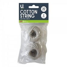 2 Cotton String Balls | Strong Twine Cord | Parcel Packing Craft String