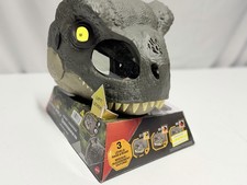 JURASSIC WORLD Rebirth T-Rex Rage N Roar Mask with LED Light up Eyes Blink NEW