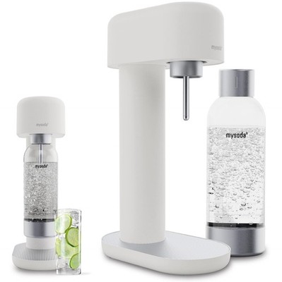 Carbonated Water Machine Silent 1L Bottle Aluminum Soda Maker Mysoda Ruby White