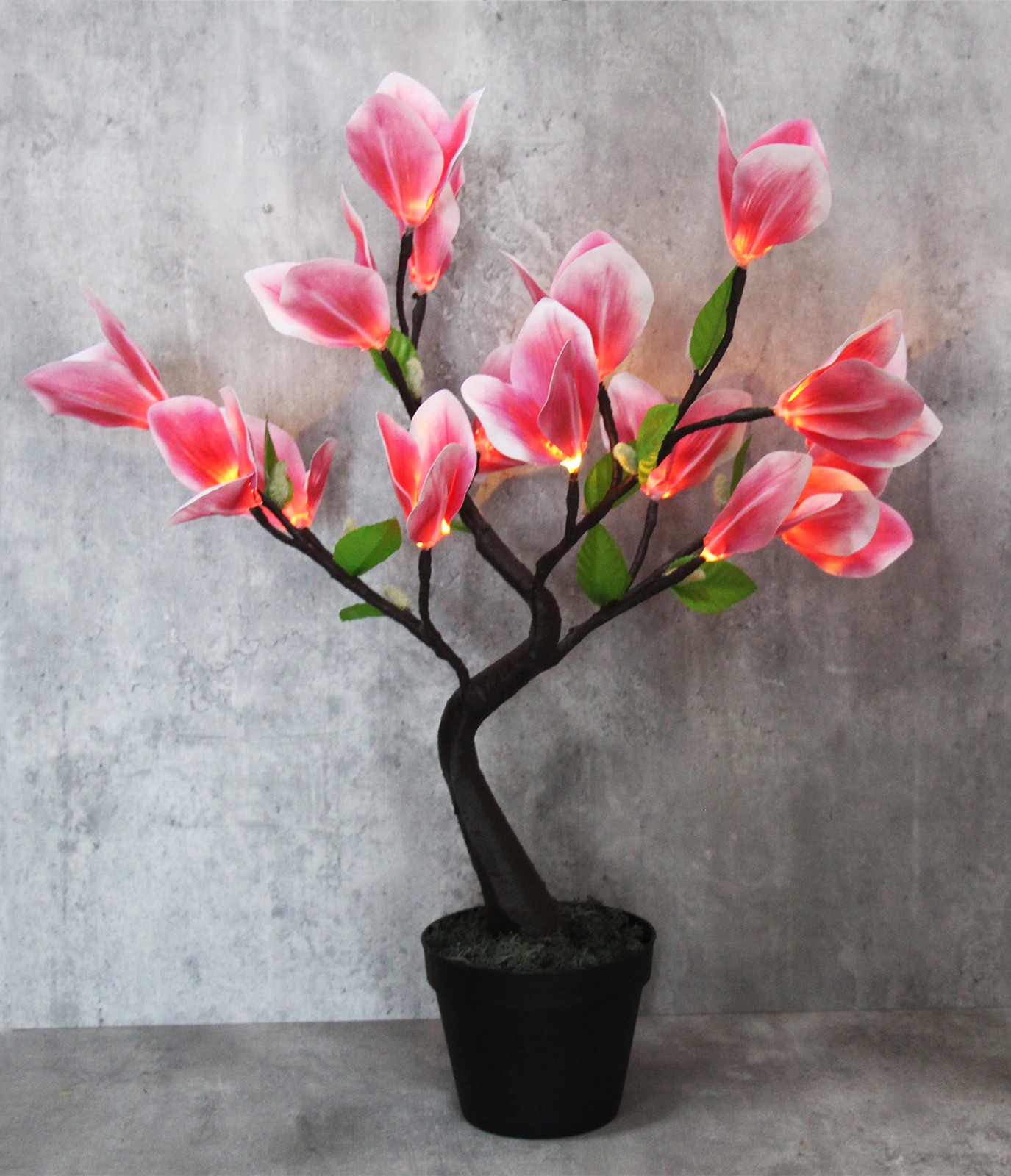 Avilo Pink Lily Tree Lamp - Warm White LED Lighting - Image 3