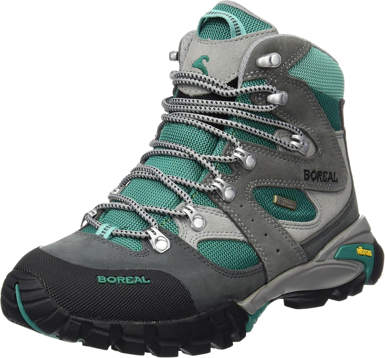 BOREAL Siana Mujer Zapatos de Senderismo Trekking Zapatos Multifuncionales, Verde, EUR 42