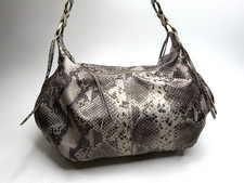 HOBO INTERNATIONAL Lennox in Glam Snake Shoulder Bag Tassels Hobo Slouchy