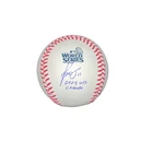 MIGUEL ROJAS DODGERS SIGNED 2024 WORLD SERIES BASEBALL "2024 WS CHAMPS: PSA COA