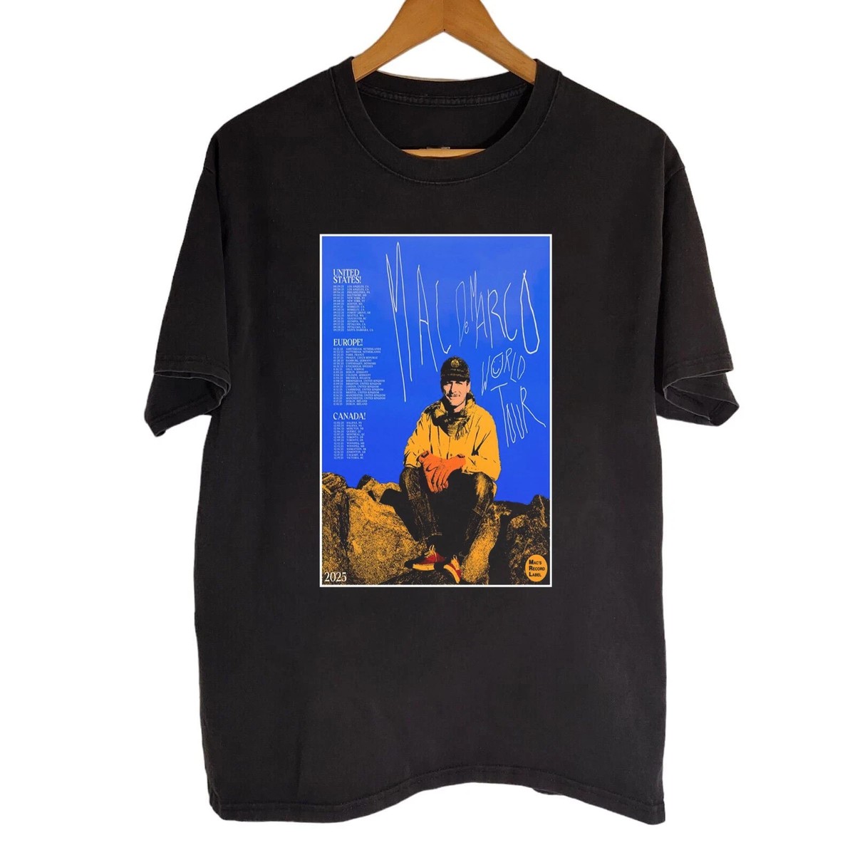 Mac DeMarco World Tour 2025 Black Unisex S-5XL Shirt AN56161 | eBay