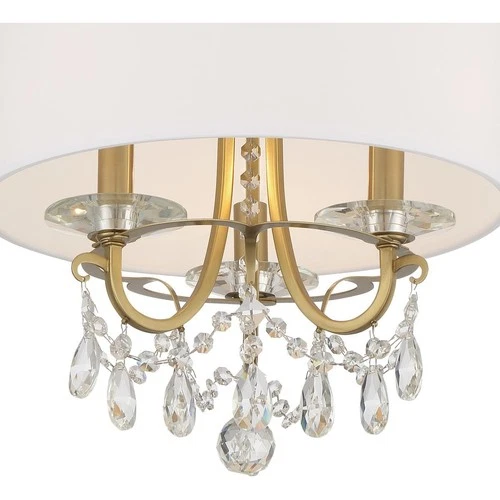 Crystorama 6623-VG-CL-MWP Othello Mini Chandelier Vibrant Gold - Picture 4 of 7