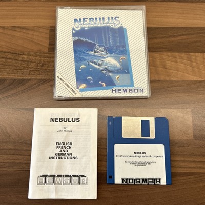 NEBULUS Commodore Amiga Disketten Videospiel OVP