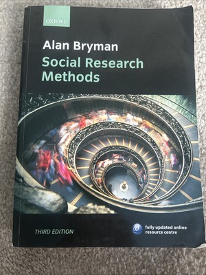 Social Research Methods By Alan Bryman (paperback, 2008)
