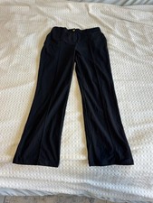 Women's black dress pants 100 polyester standard fit 34W x 32L