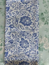 NWT John Robshaw Textiles Blue White Block Print Napkins