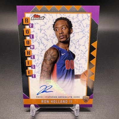 2024-25 Topps Finest Ron Holland II RC Detroit Pistons RFA-RH