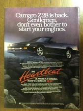 Misc 6005 Advertisement 1991 Chevrolet Camaro Z28 Convertible