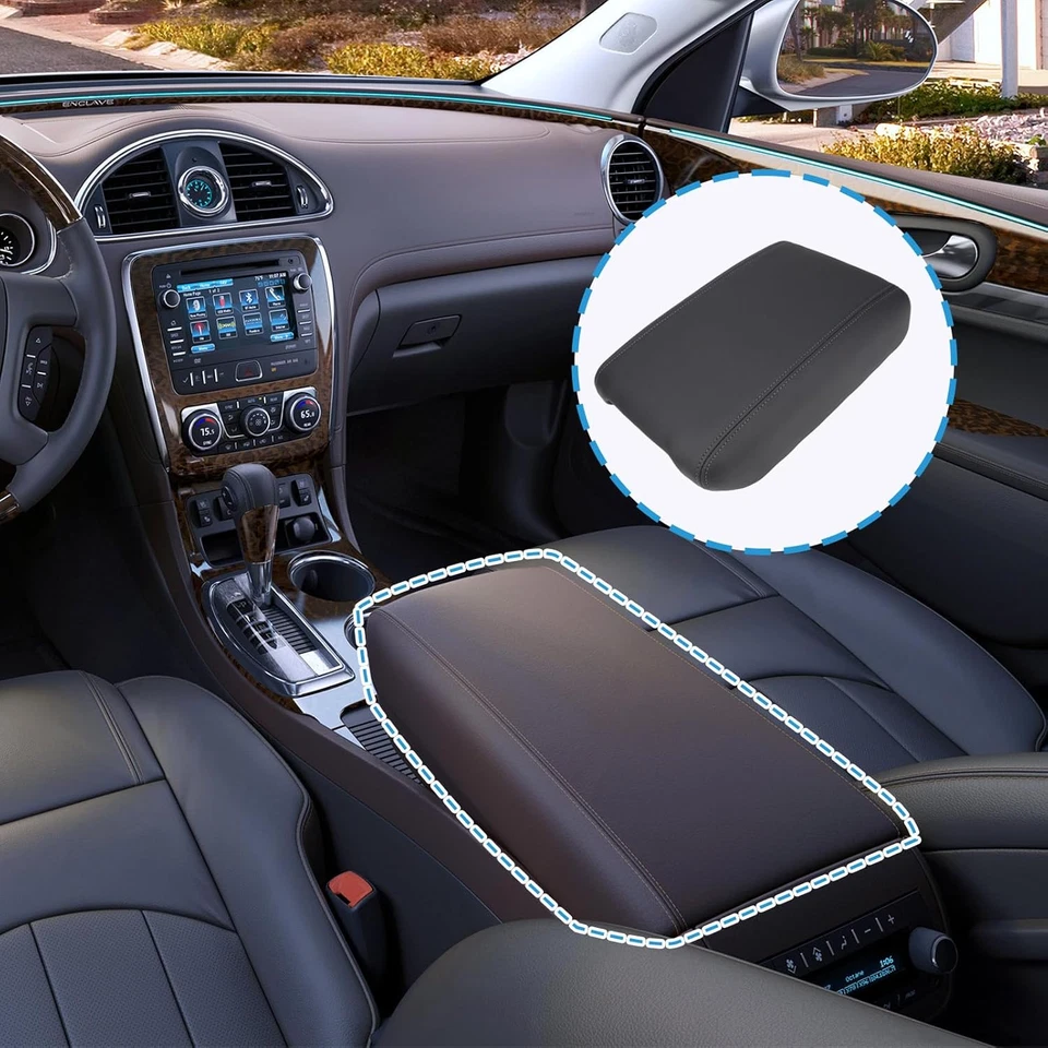 Center Console Lid Black for Buick Enclave Chevrolet Traverse 3.6L V6 2013-2017 Foto 3 de 4