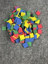 Hand2Mind Foam Color Tiles Set Of 200 Ages 3 Four Primary Colors 1 squares