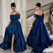 Pleat Tiered Draped A-line Off-the-shoulder Long Dresses Bespoke Occasion Dress