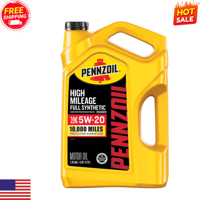 (Free ship) Pennzoil High Mileage Full Synthetic 5W-20 Motor Oil, 5 Quart