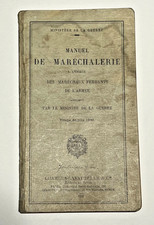MINISTERE de la GUERRE   MANUEL  DE MARECHALERIE 1936   EQUITATION CHEVAL FERS