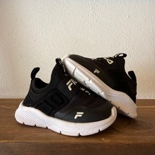 Fila Landbuzzer Sneakers Toddler Size 5 Black White