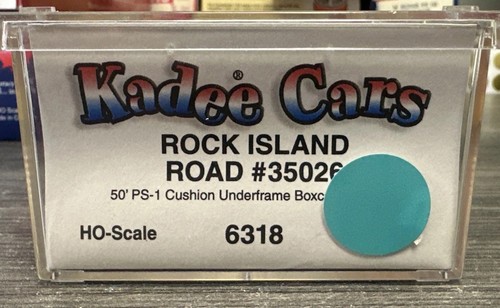 Kadee Escala HO #6318 50’ PS-1 Cojín Bastidor Base Boxcar Rock Island #35026 Nuevo en Caja | Condition: New