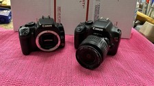 Lot of 2 Canon Cameras: Canon DS126151 DS126271 For parts Repairs AS IS