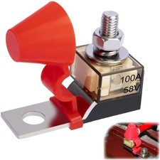 MRBF Terminal Fuse Block 100A 58V DC Battery 5/16 M8 Single Stud Marine Fuse