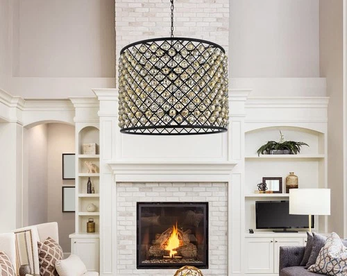 Elegant Lighting Madison 36" 12 Light Royal Crystal Pendant Lamp - Picture 8 of 8