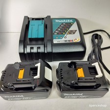 OB Works Well-Makita 2PK BL1830B 3.0Ah 18V Batteries &  DC18RC Charger