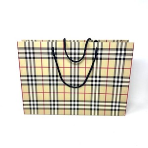 Burberry Nova Pattern Paper Used Shopping Retail Bag 11.75" T X16.5"L X 4.5" W