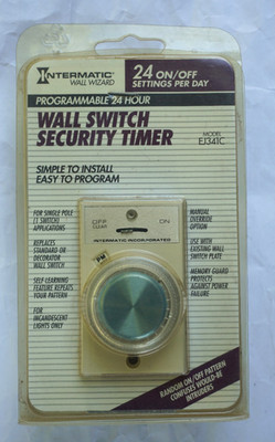 Intermatic Programmable Electronic Wall Switch Security Timer Model EJ341C - NEW
