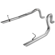 15804 Flowmaster Tail Pipes Set Of 2 Sedan For Ford Mustang 1986-1993 Pair