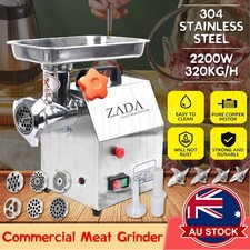 2HP Commercial Meat Mincer Electric Grinder Sausage Maker Filler 320Kg/H 250Kg/H