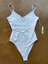 New Everlane The Cami Bodysuit, White, Medium