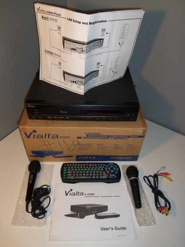 Vialta VIDVD - DVD VCD CD Player Karaoke Internet Browser w/ Navigation Remote