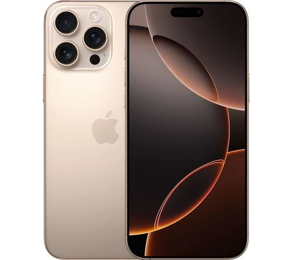 Apple iPhone 16 Pro Max 256GB 5G SIM-Free 6.9" Smartphone - Desert Titanium A