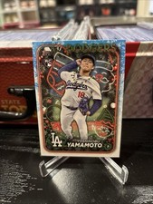 2024 Topps Holiday Yoshinobu Yamamoto RC  Lights Variation SP Dodgers #88
