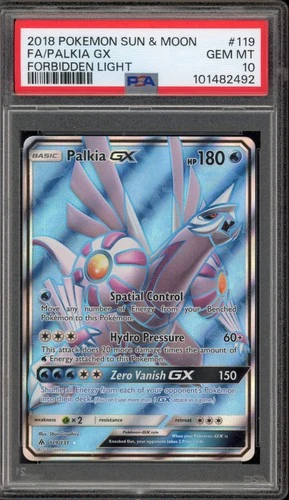 Pokemon Palkia GX Forbidden Light Full Art #119 PSA 10 Gem Mint