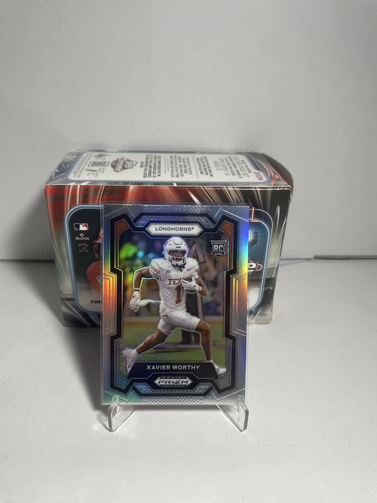 2024 Panini Prizm Draft Picks Xavier Worthy Silver Prizm RC #153 Texas Longhorns