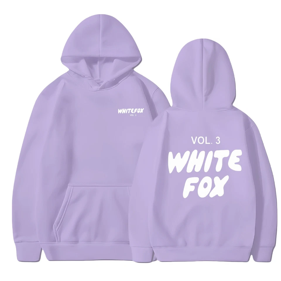 Girls BoysWhiteBlackFoxPocket Hoodies Kids Sweatshirts Casual Pullover - Image 2 of 4