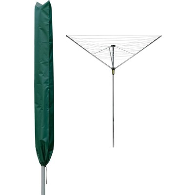 Abdeckung für Wäschespinne, PEVA,  Stoff mit Reißverschluss, 170 cm lang, lan...