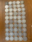 LOT OF 50 BARBER QUARTERS 90% SILVER COINS $12.50 FACE VALUE