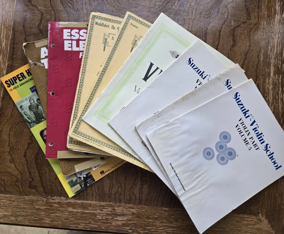 9 cancioneros de violín y cuerdas vintage arreglos de música y canciones Foto 3 de 4