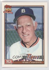 1991 Topps Factory Set Collector's Edition (Tiffany) Sparky Anderson HOF 0j0