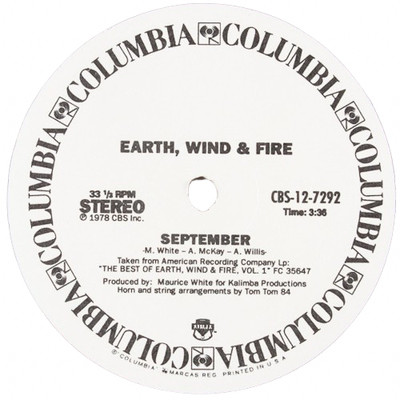 Earth, Wind & Fire 'September / Boogie Wonderland' 12''