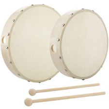 Frame Drums 10 Inch  8 Inch Hand Drum Wood Drum Set Musical Instrument W/ Stick