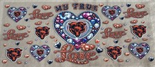 CHICAGO BEARS Football UV DTF Transfer Sticker Wrap DIY Bottles Cups