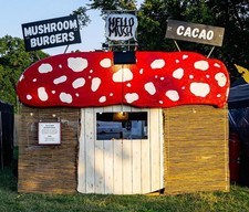 Giant Mushroom Festival Street Food Stand | Bar Counter | DJ Booth For Sale