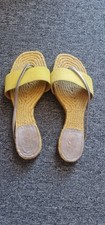 Hermes Flat Sandals Espadrilles Suede Authentic